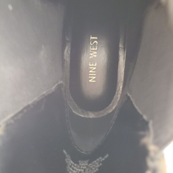 Kenneth Cole Lug Sole Bootie Olive Green Textile Faux Suede Womens Size 9 NWT - Picture 10 of 10